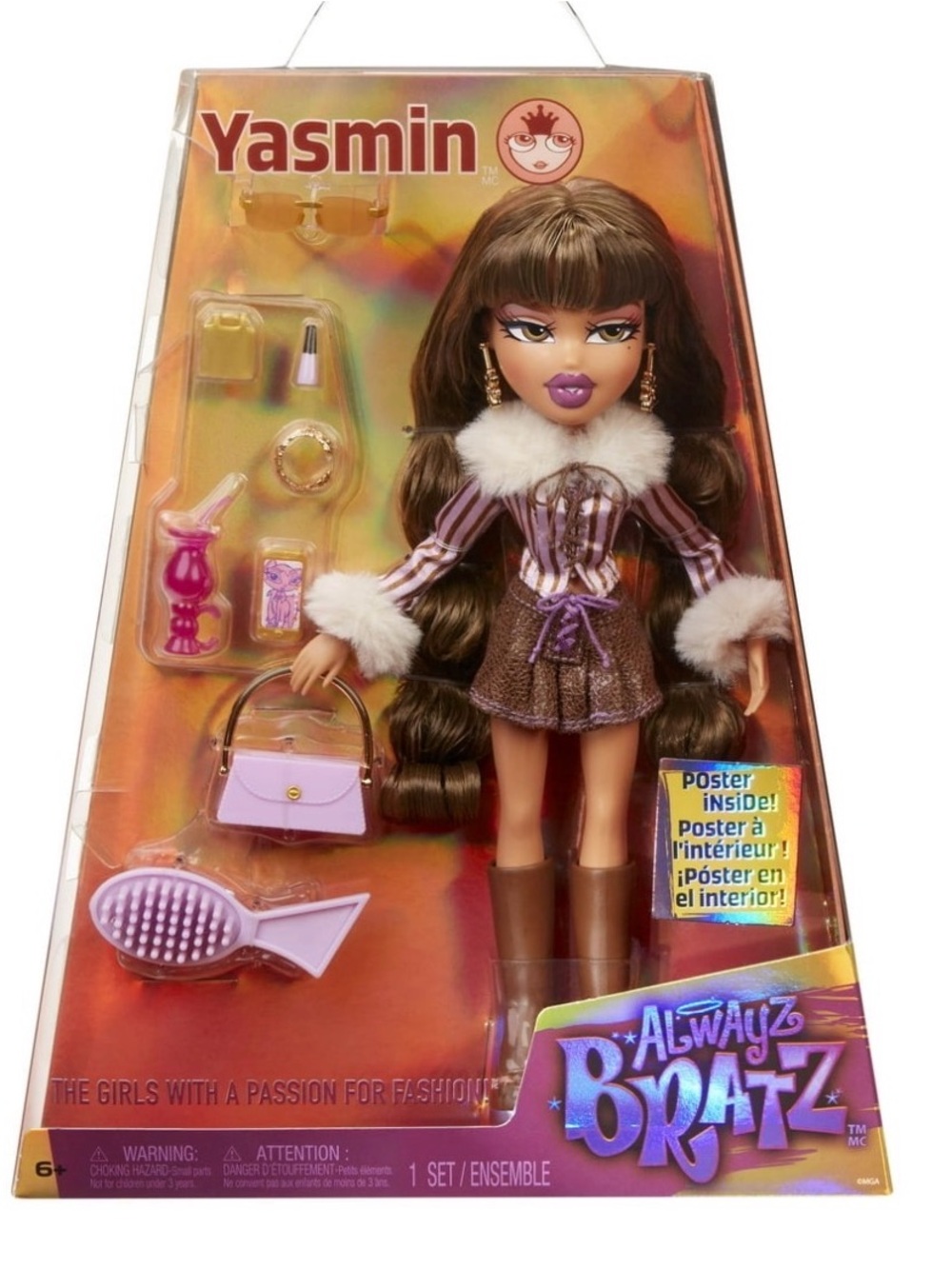 Bratz , Always Yasmin Doll Fashion Pack - Purple and Yellow